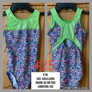 #19L Used Child Large GK Leotard